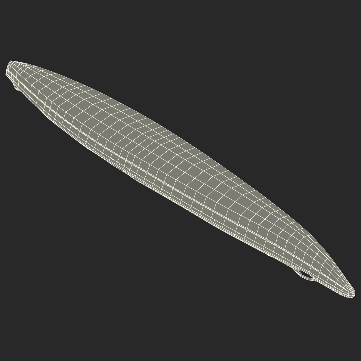 Kayak 2 Yellow 3D model