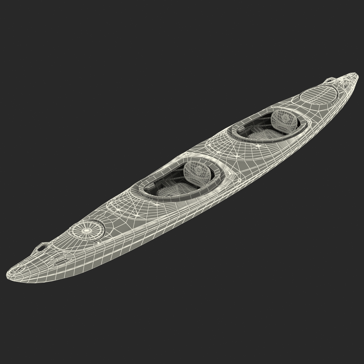 3D Kayak 2 Red