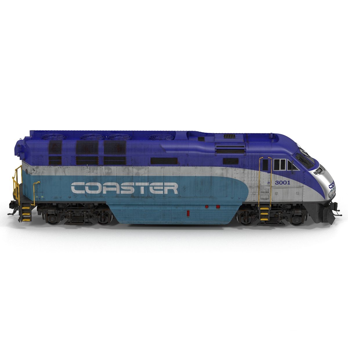 Diesel Electric Locomotive F59 PHI Coaster 3D