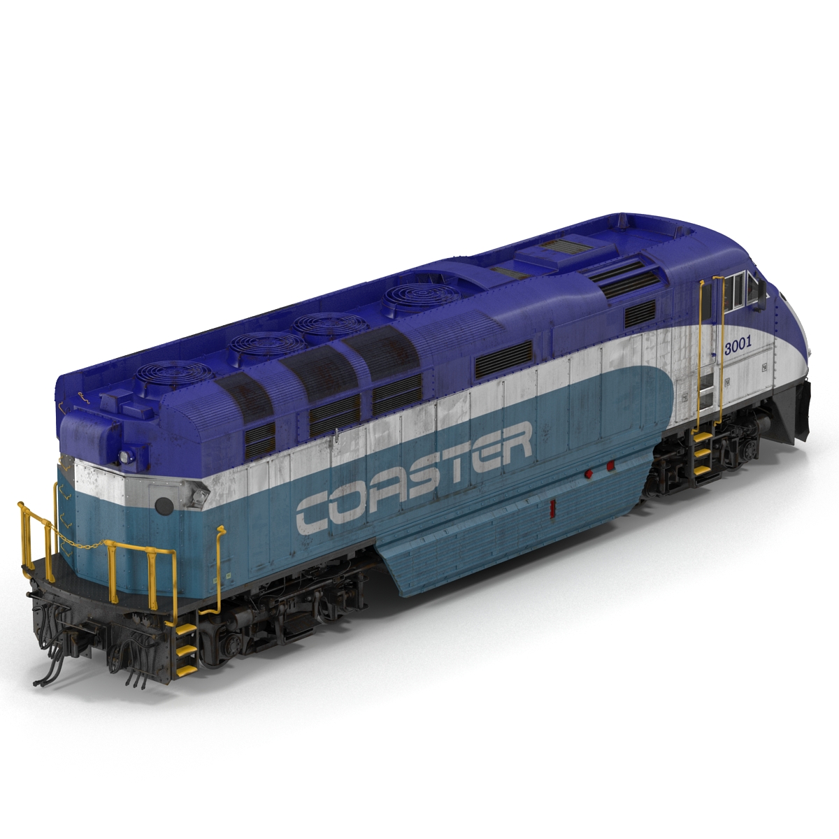 Diesel Electric Locomotive F59 PHI Coaster 3D