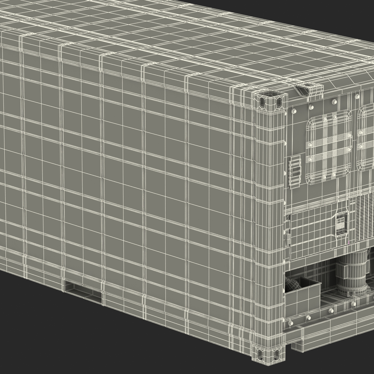 3D ISO Refrigerated Container