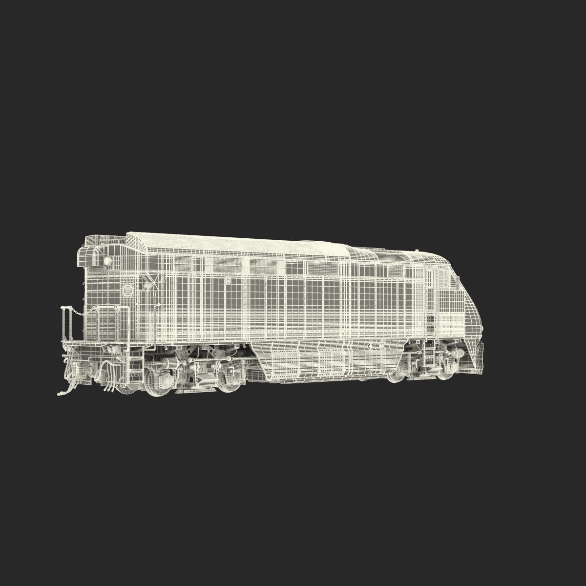 Diesel Electric Locomotive F59 PHI Coaster 3D