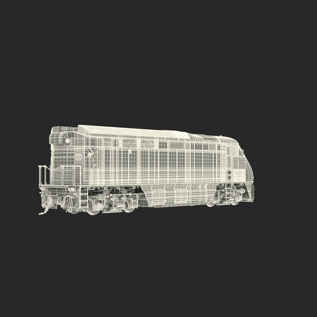 Diesel Electric Locomotive F59 PHI Coaster 3D