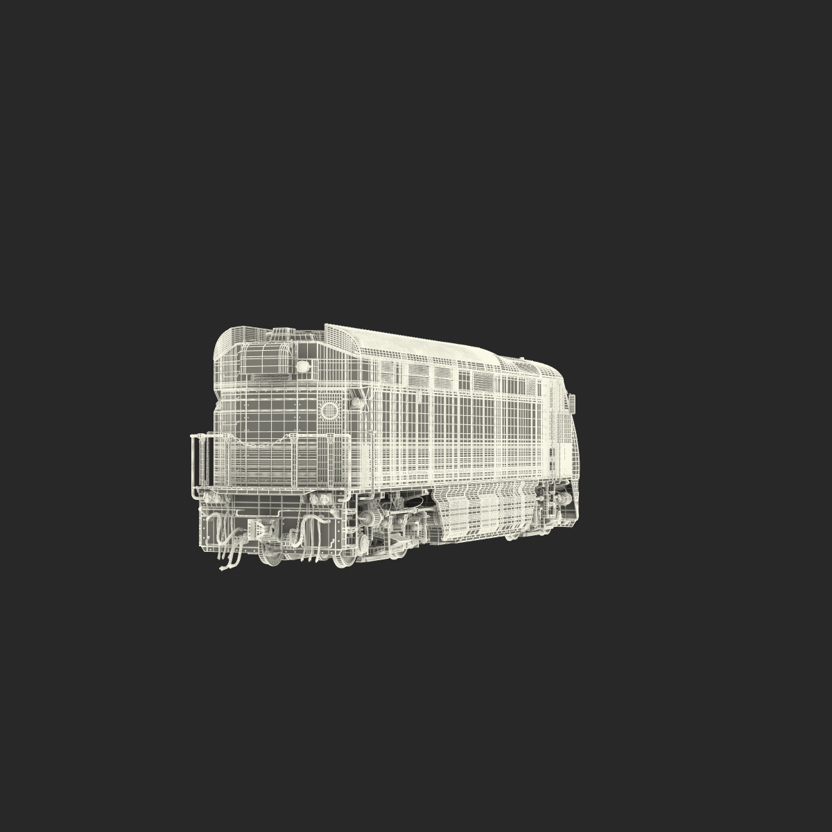 Diesel Electric Locomotive F59 PHI Coaster 3D