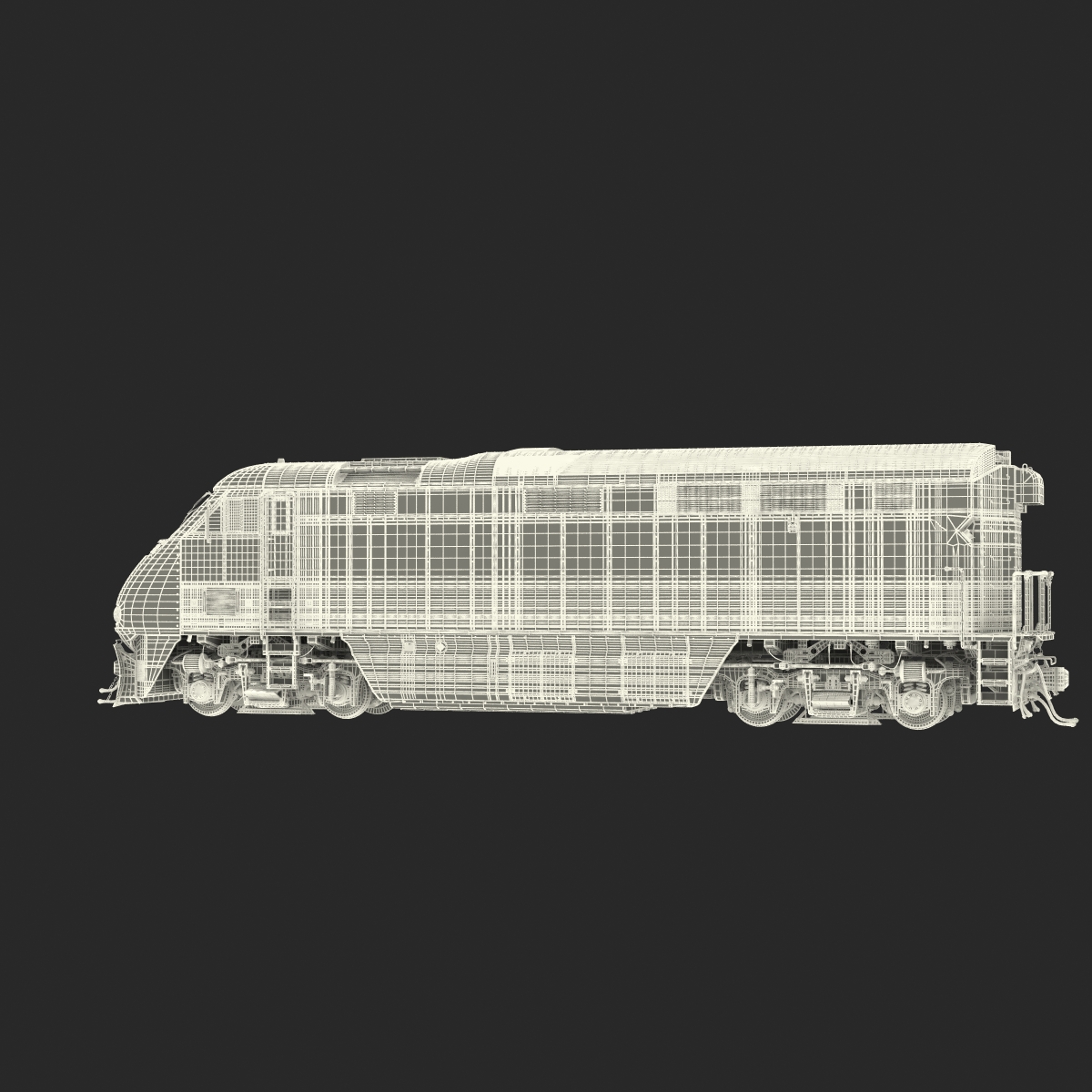 Diesel Electric Locomotive F59 PHI Coaster 3D