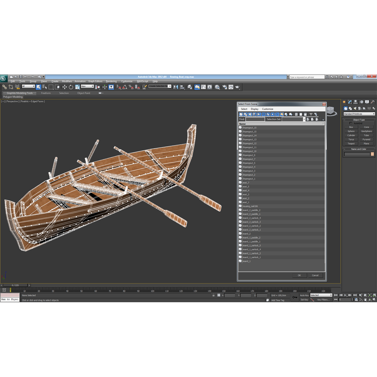 3D Rowing Boat