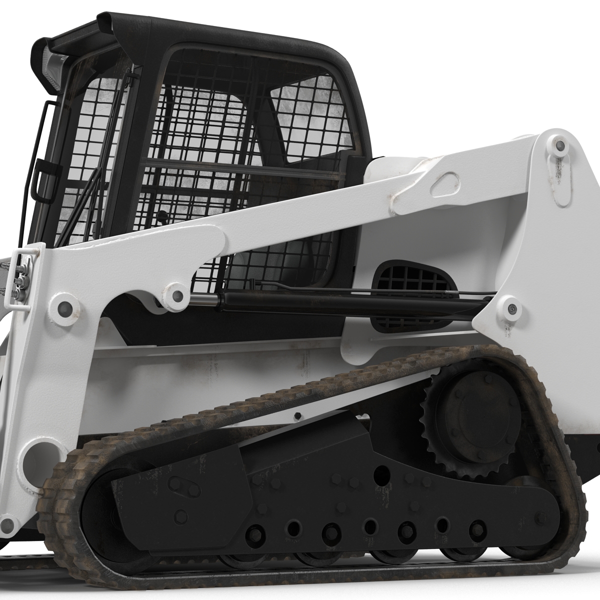 3D model Compact Tracked Loader with Blade Rigged