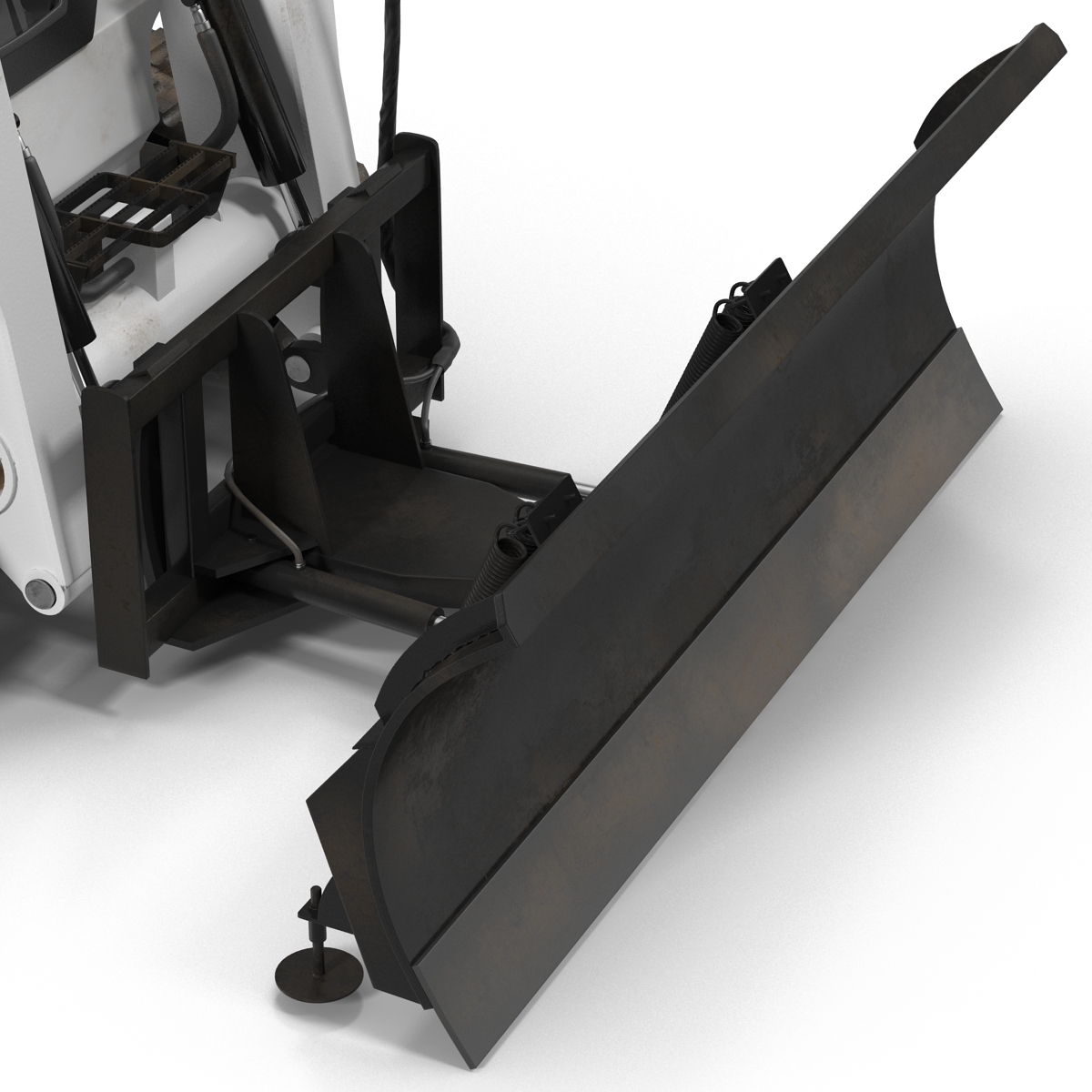 3D model Compact Tracked Loader with Blade Rigged