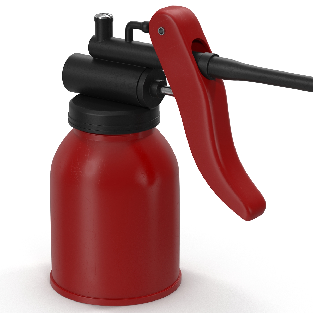 3D Oil Can 3 Red model