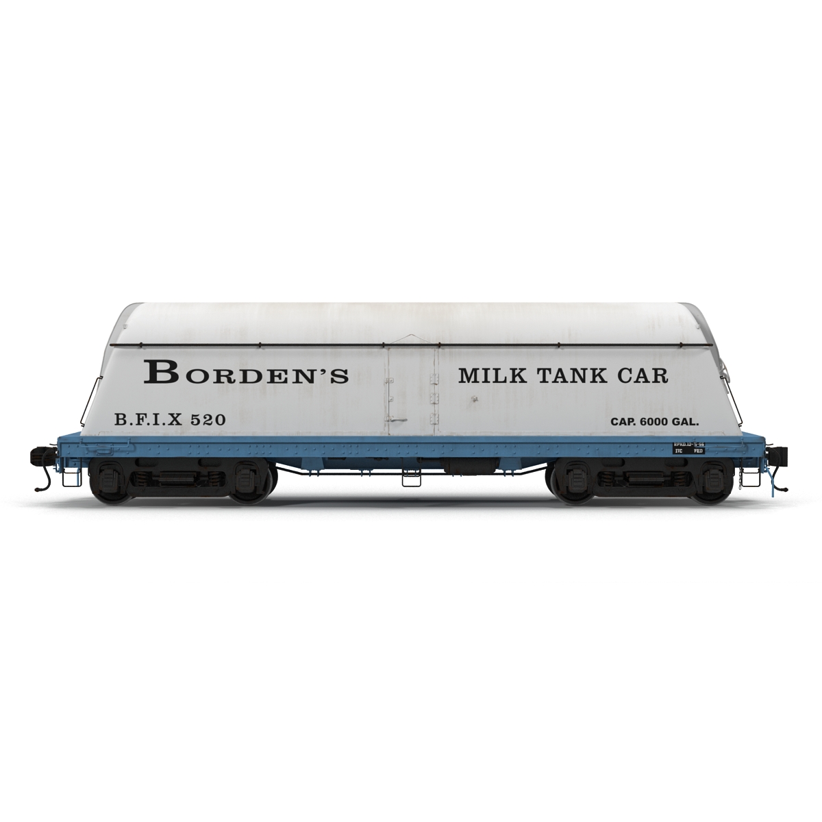 3D Bordens Milk Tank Car