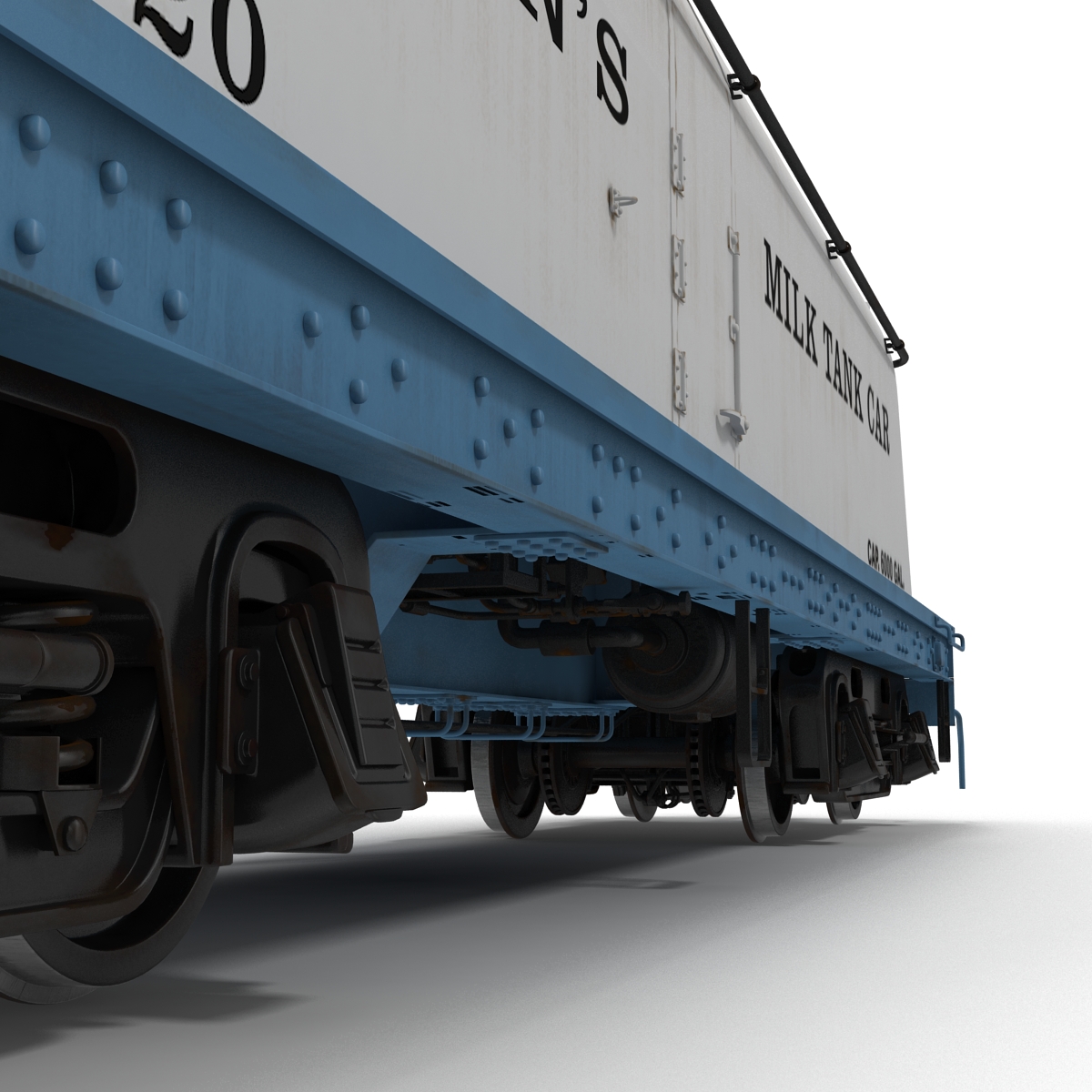 3D Bordens Milk Tank Car