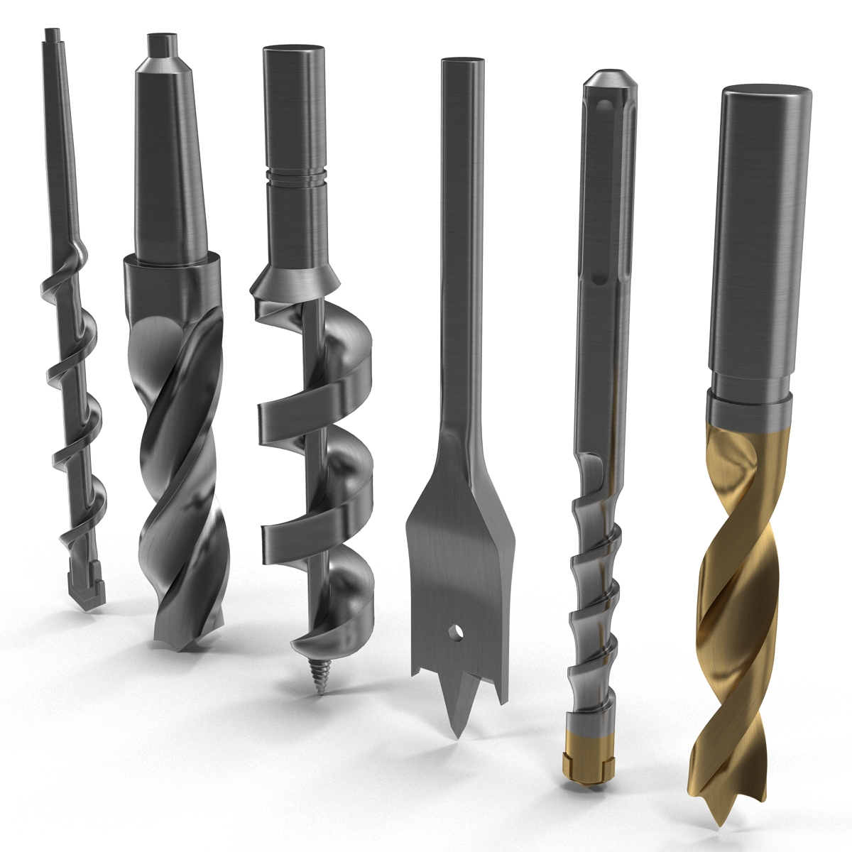 Drill Bits Set 3D model