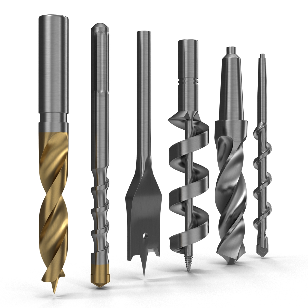 Drill Bits Set 3D model