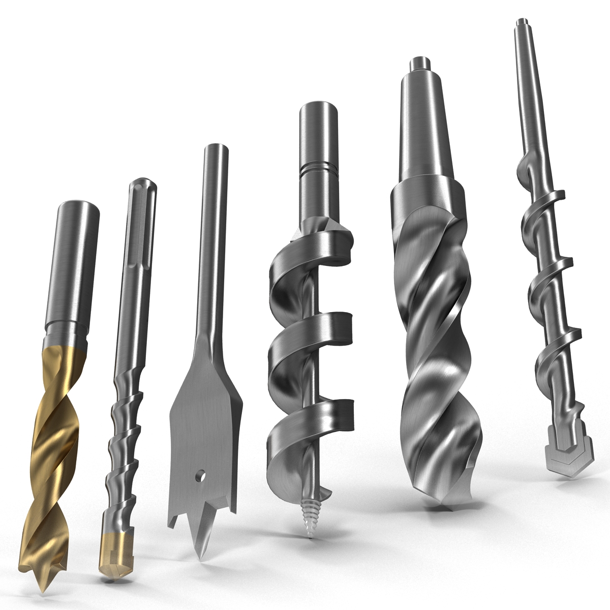 Drill Bits Set 3D model