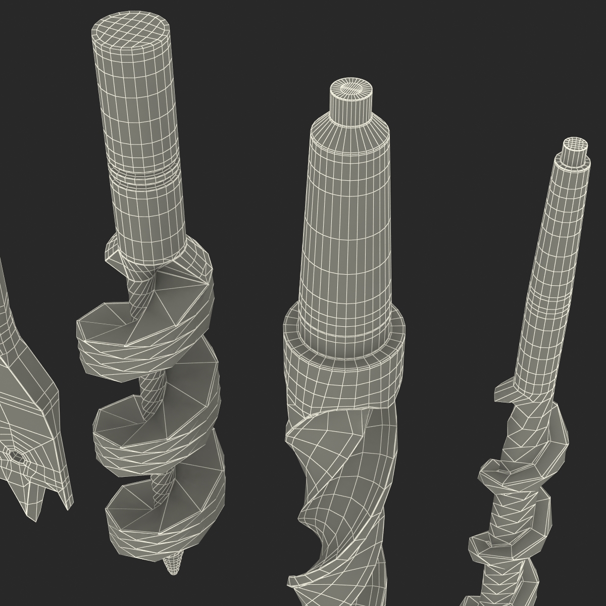 Drill Bits Set 3D model