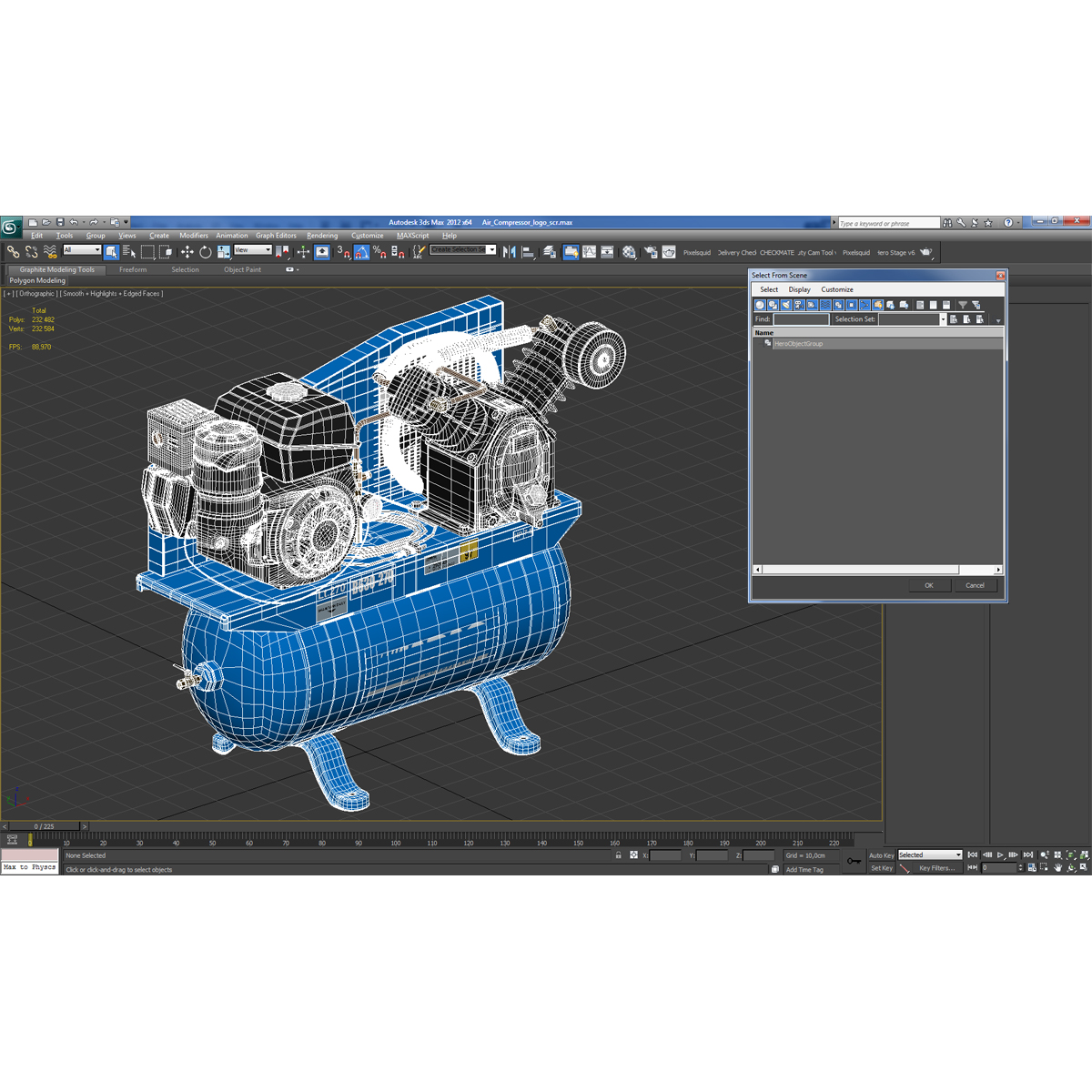 Air Compressor Abac 3D model