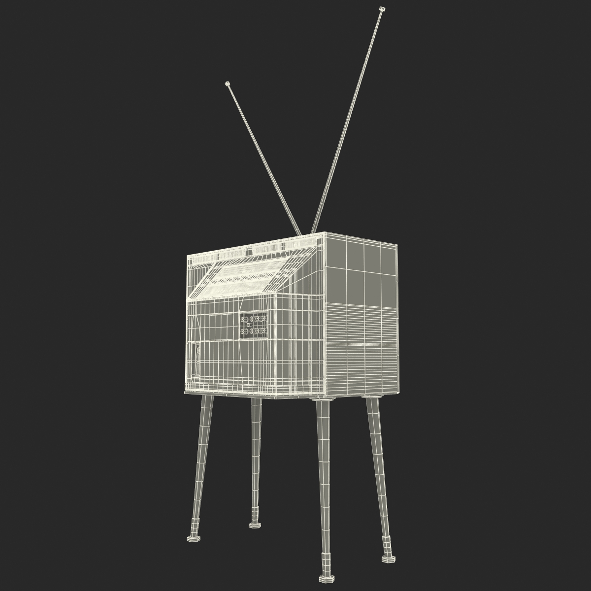 3D model Retro TV 4