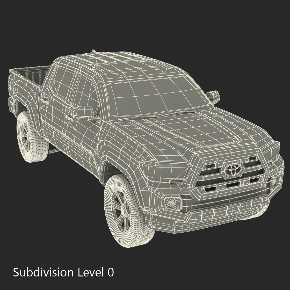 3D Toyota Tacoma 2016 model