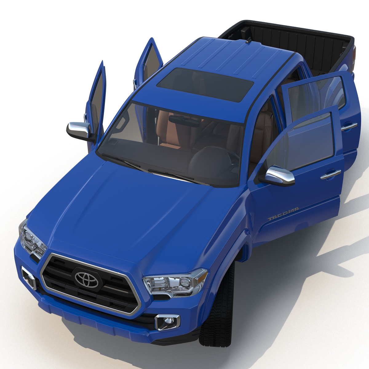 3D model Toyota Tacoma 2016 Rigged