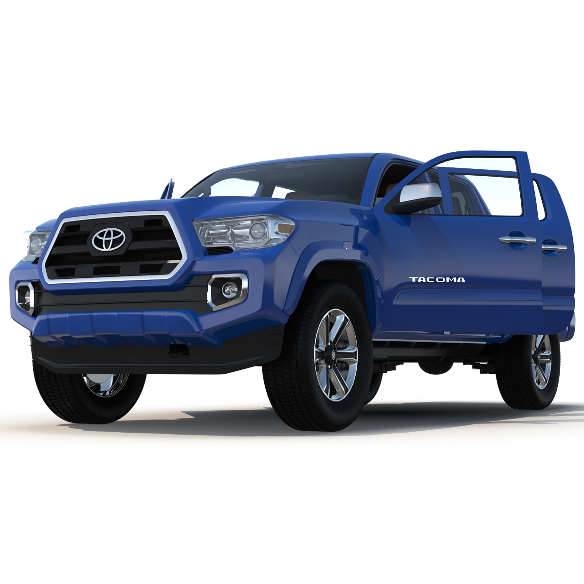 3D model Toyota Tacoma 2016 Rigged