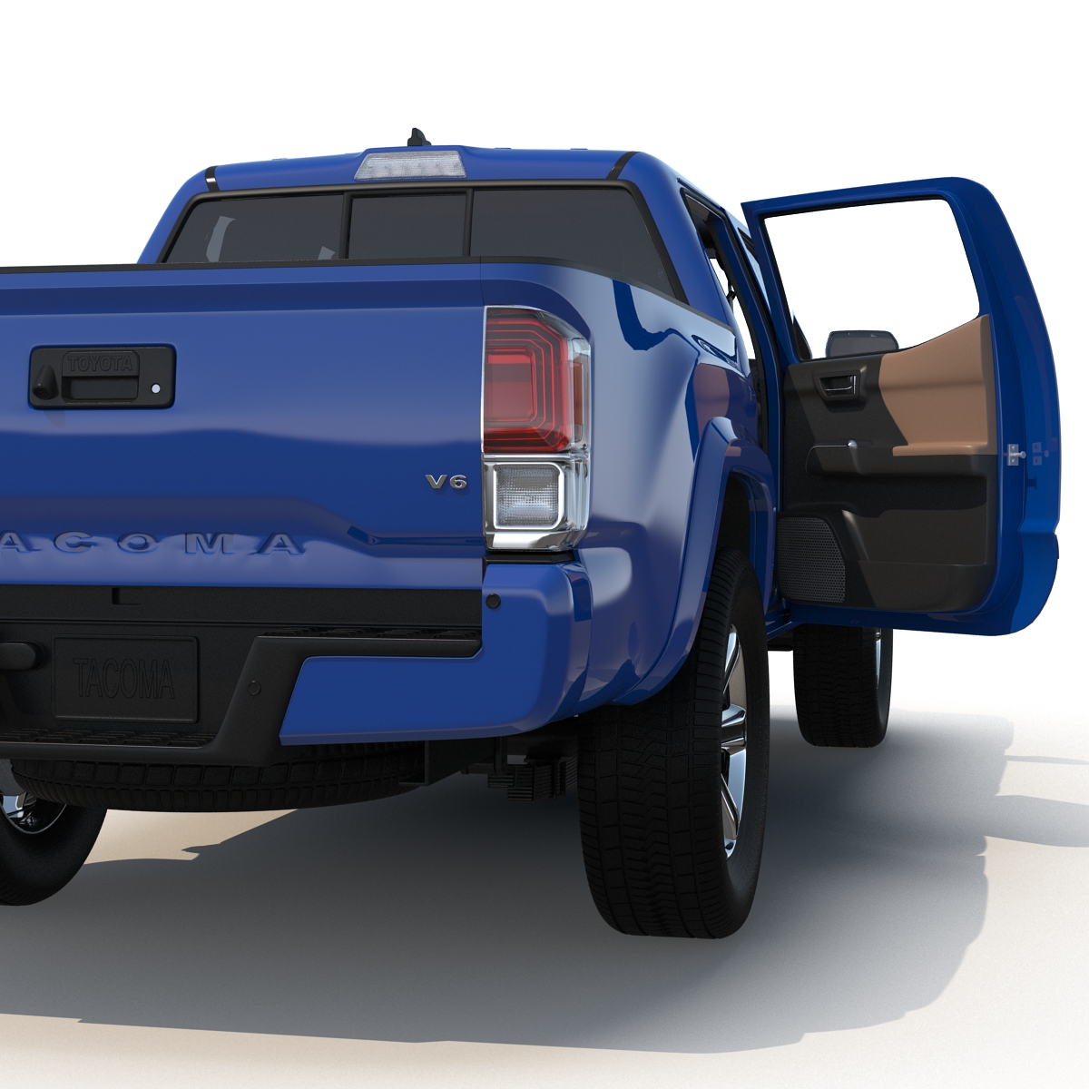 3D model Toyota Tacoma 2016 Rigged