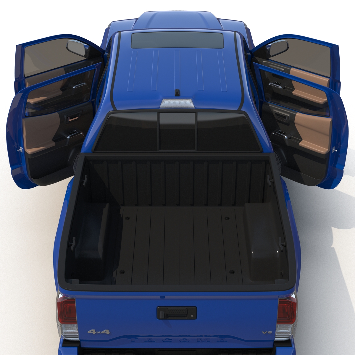 3D model Toyota Tacoma 2016 Rigged