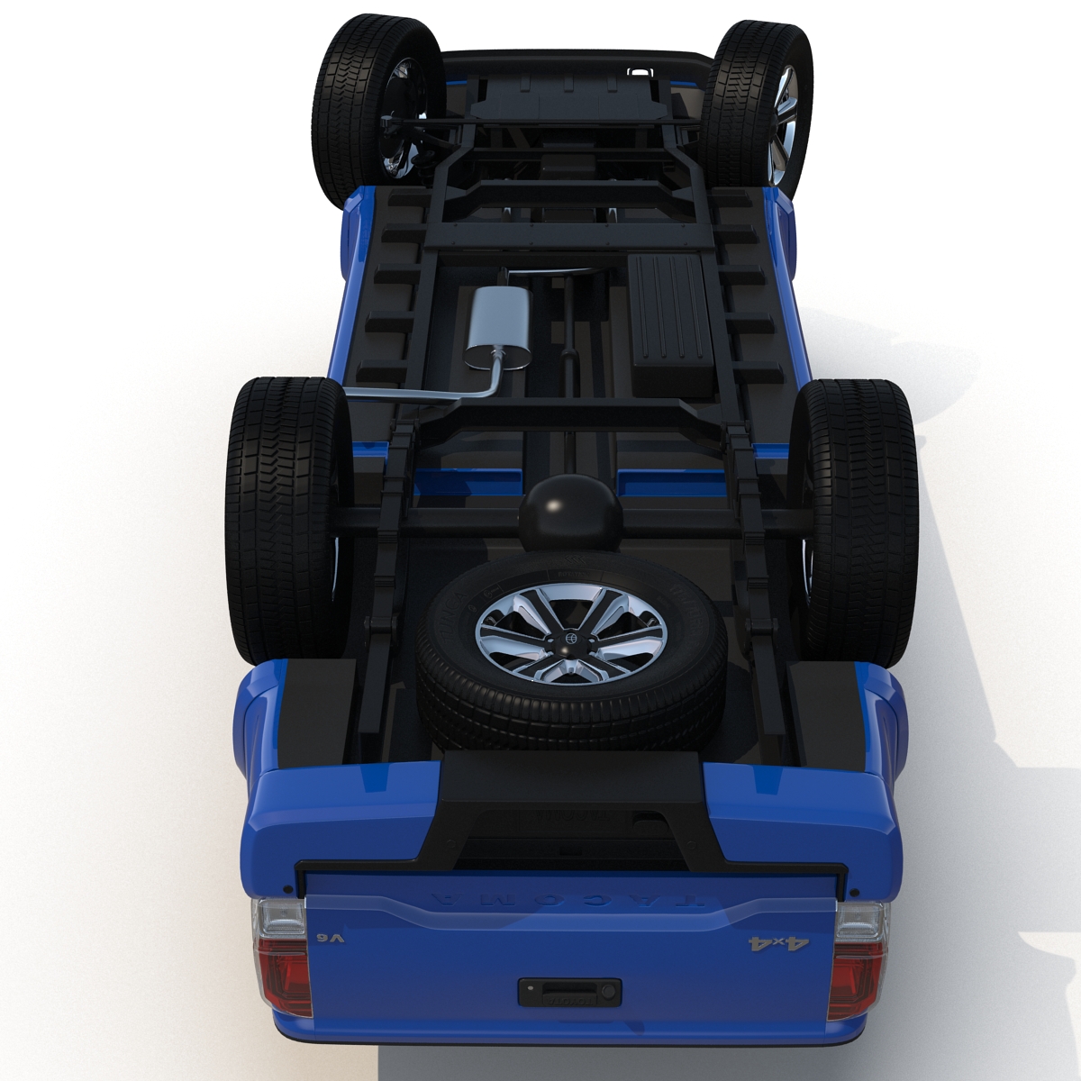 3D model Toyota Tacoma 2016 Rigged