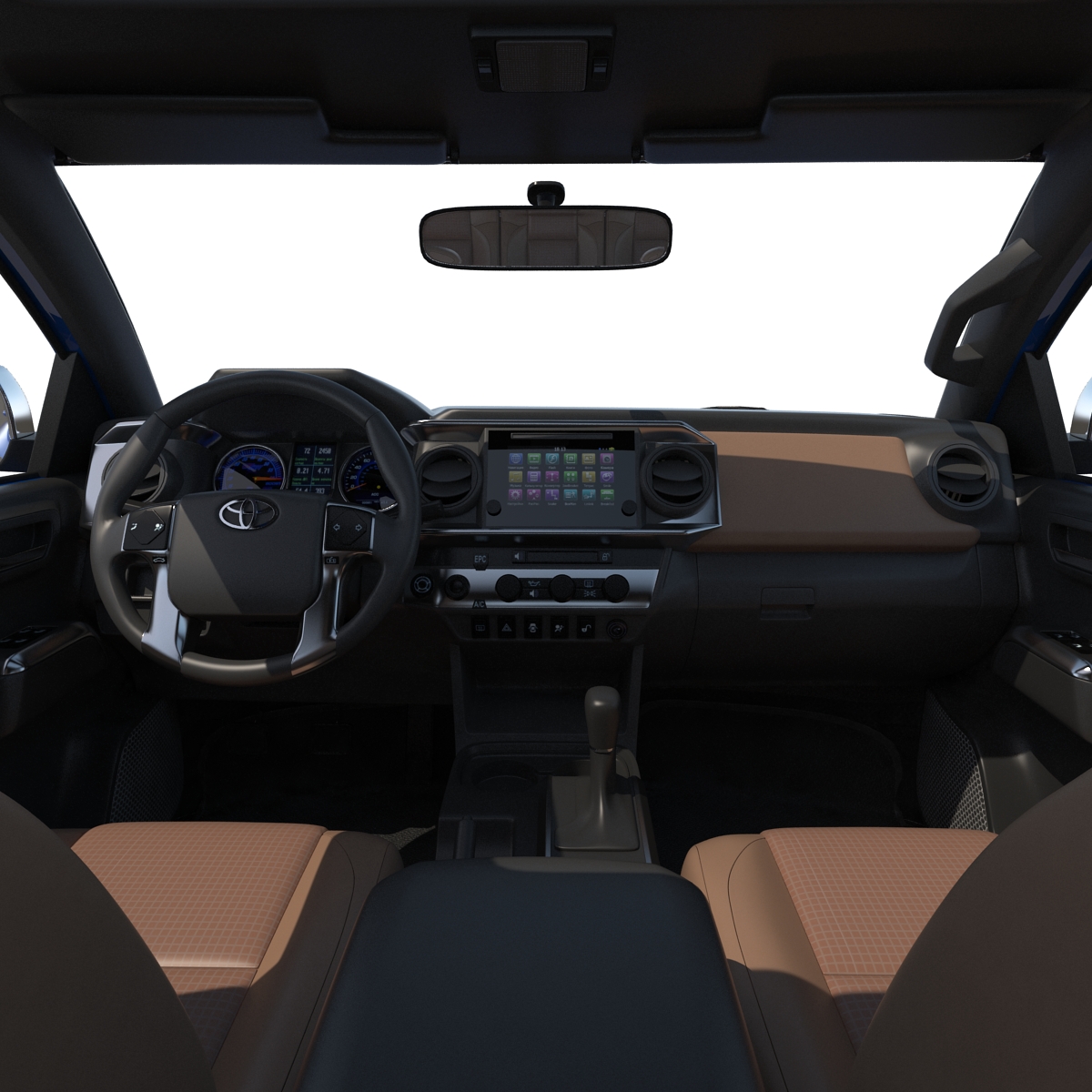 3D model Toyota Tacoma 2016 Rigged