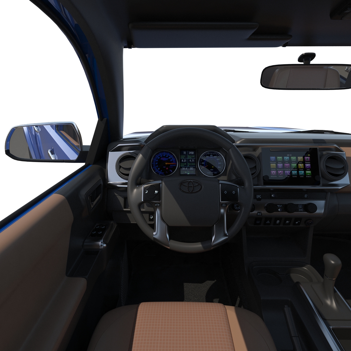 3D model Toyota Tacoma 2016 Rigged