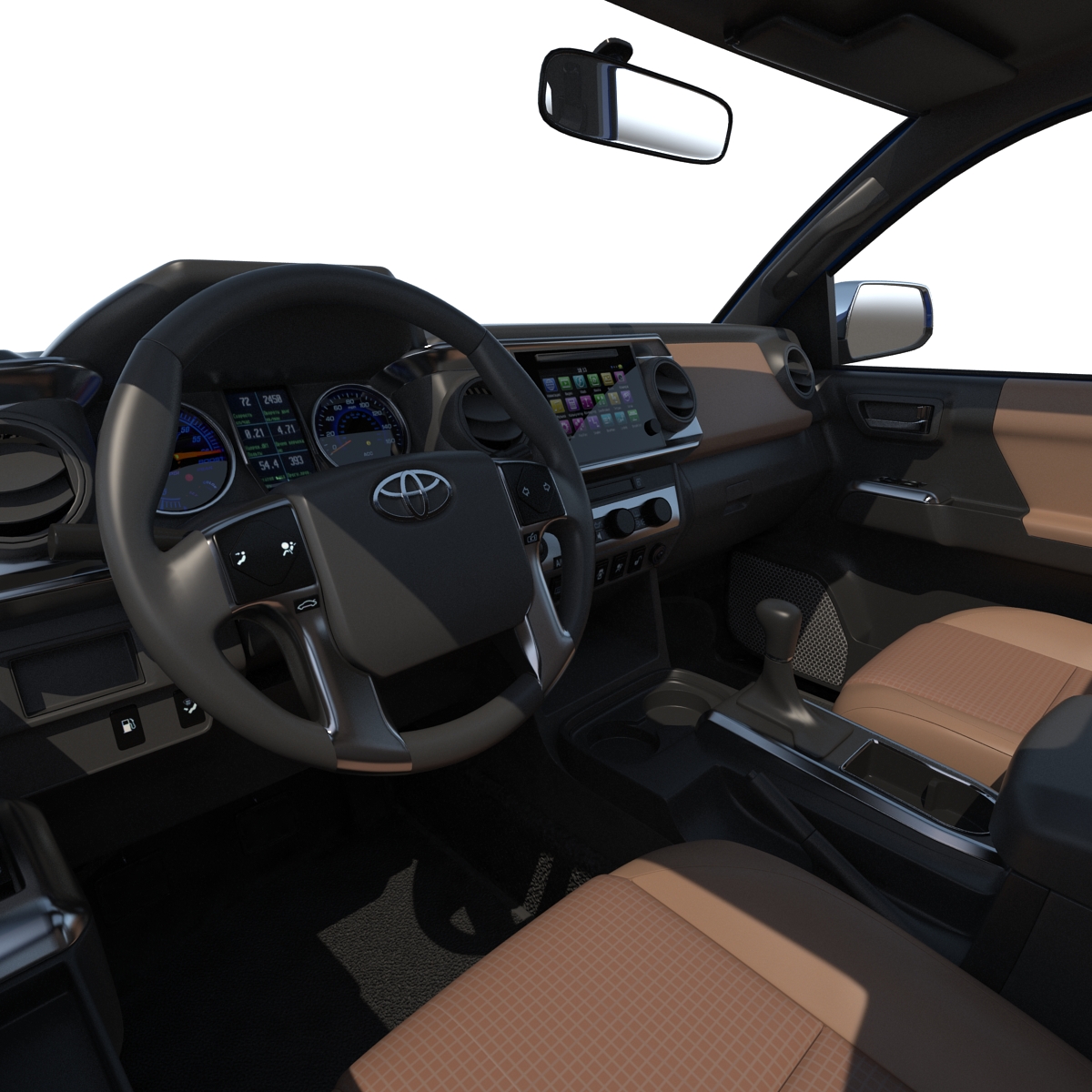 3D model Toyota Tacoma 2016 Rigged