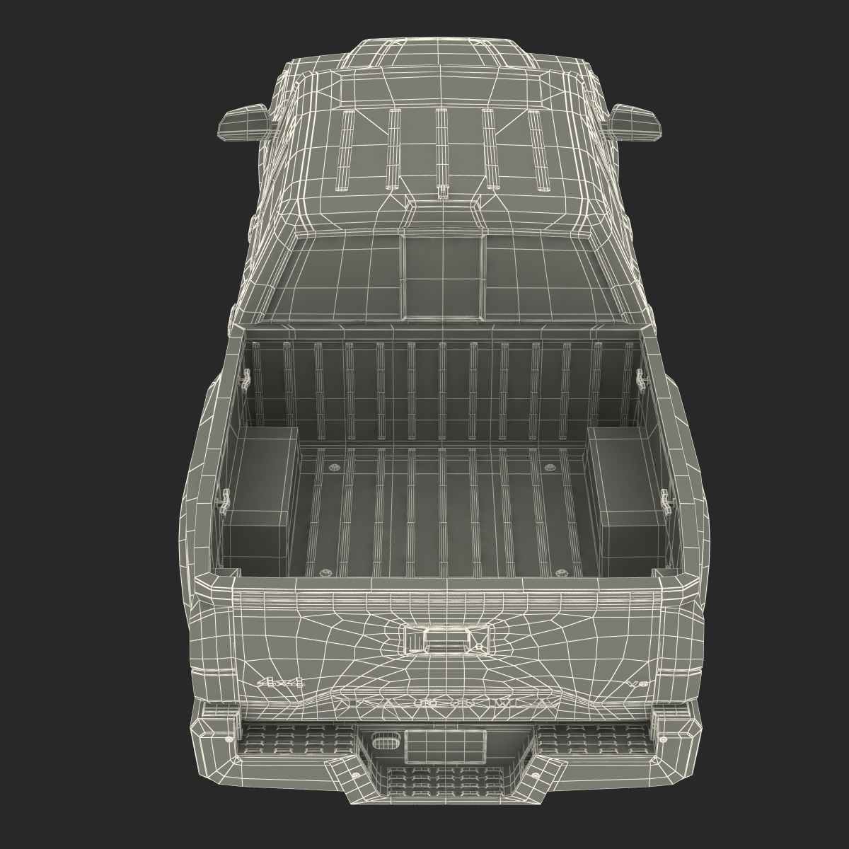 3D model Toyota Tacoma 2016 Rigged