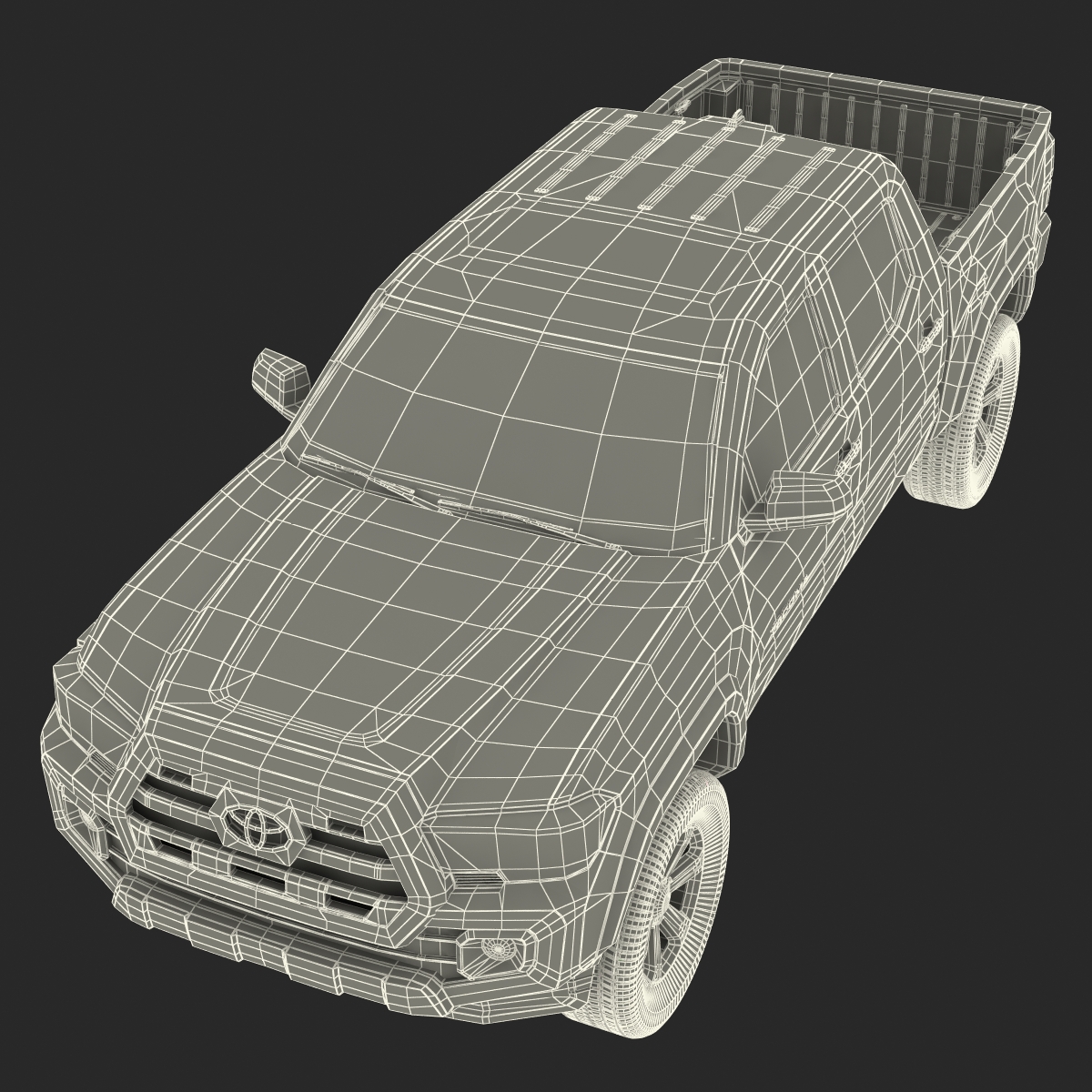 3D model Toyota Tacoma 2016 Rigged