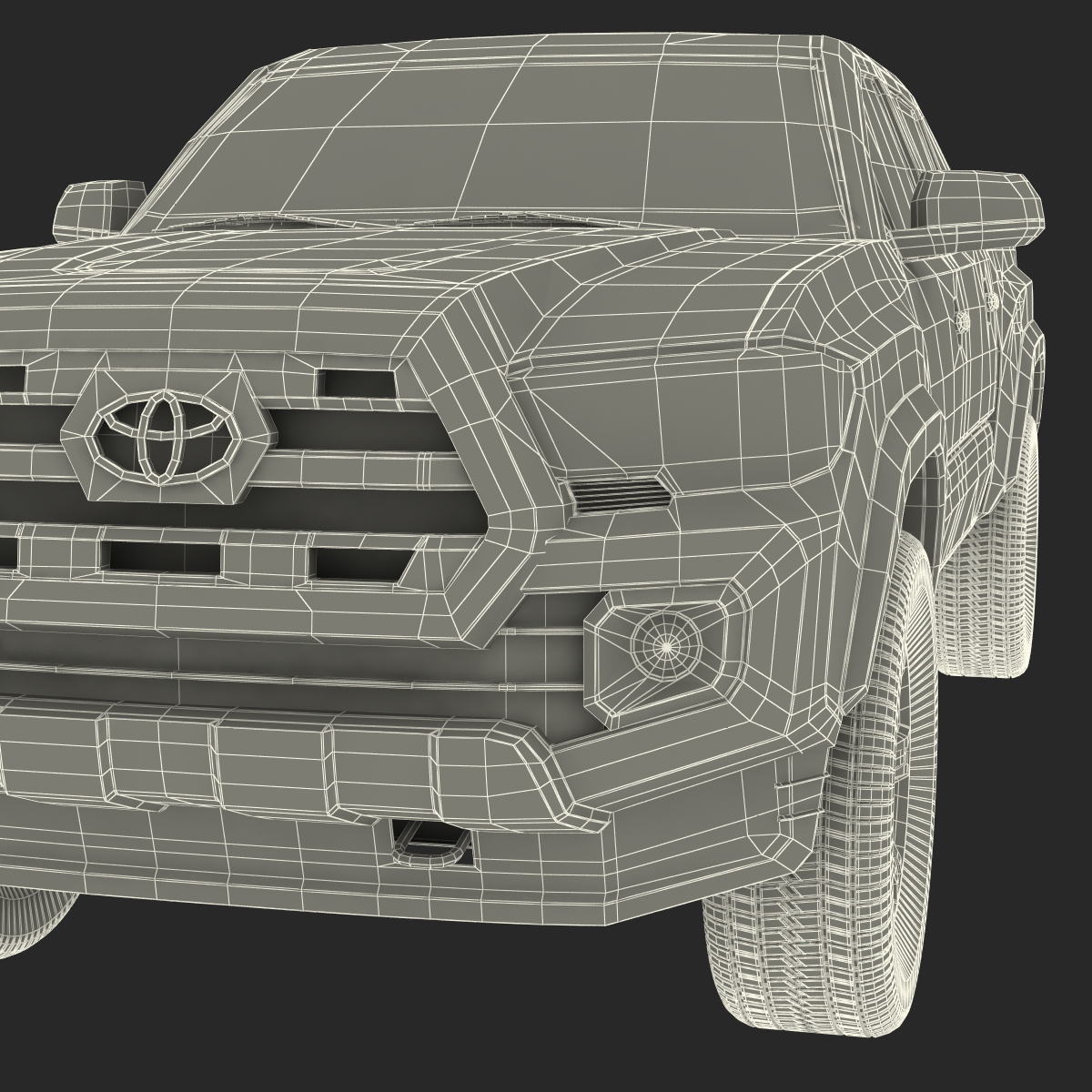 3D model Toyota Tacoma 2016 Rigged