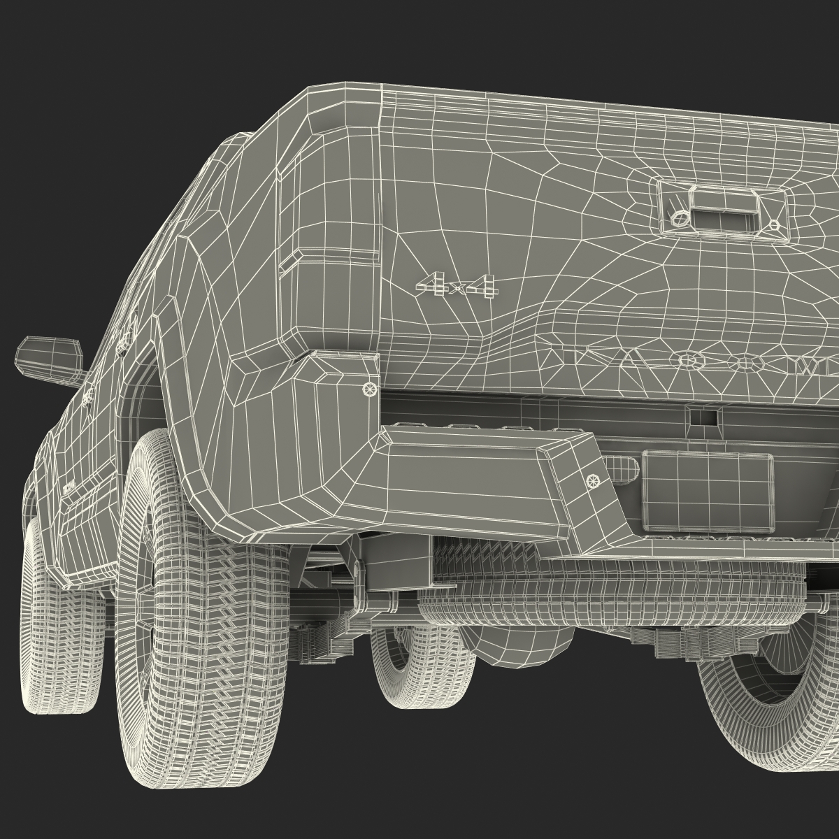 3D model Toyota Tacoma 2016 Rigged