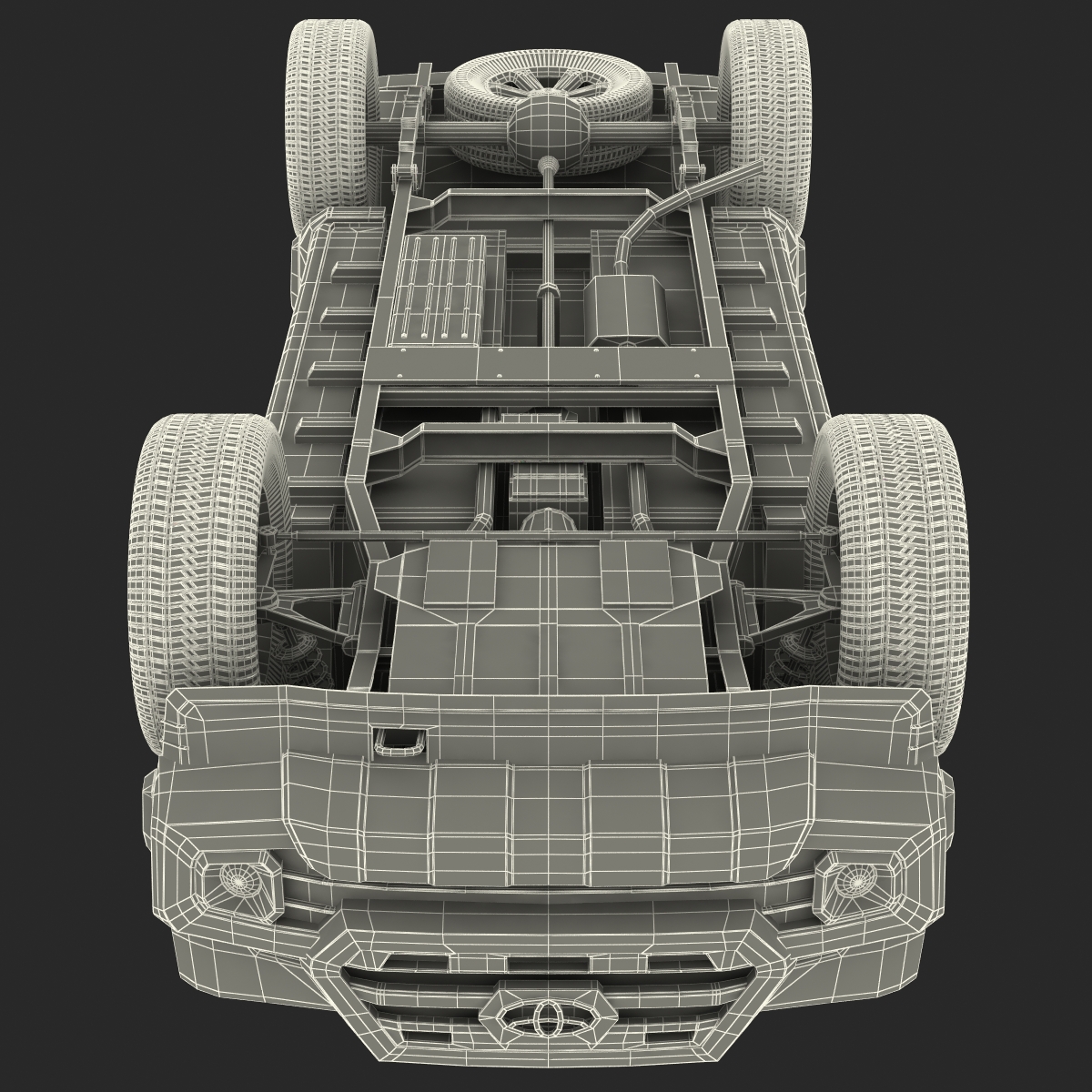 3D model Toyota Tacoma 2016 Rigged