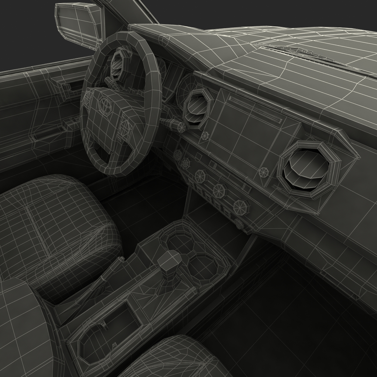 3D model Toyota Tacoma 2016 Rigged