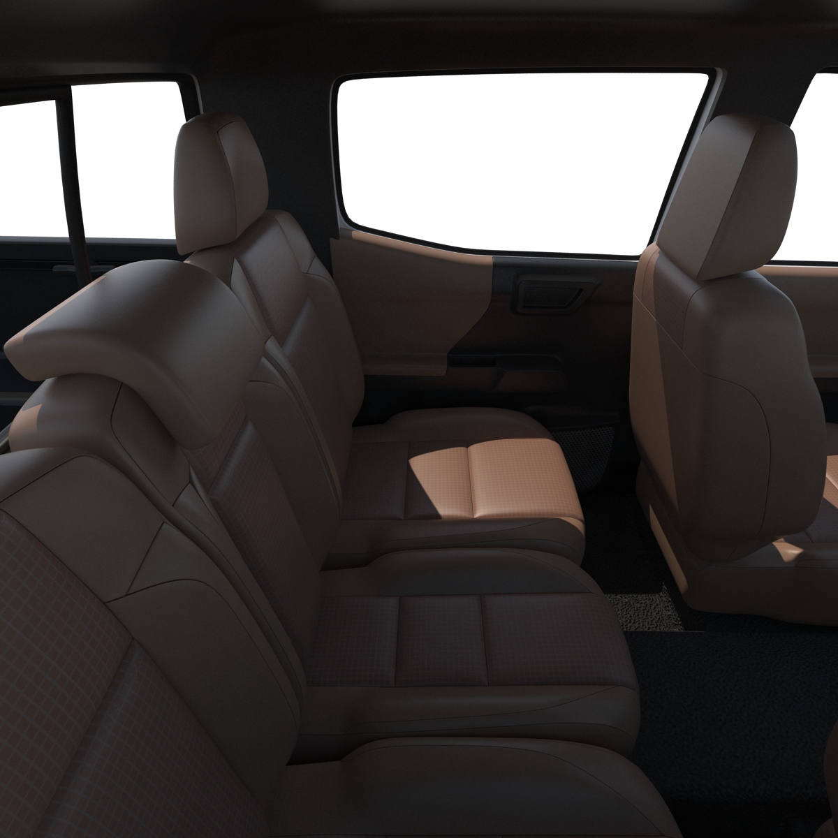 Toyota Tacoma 2016 Simple Interior 3D model