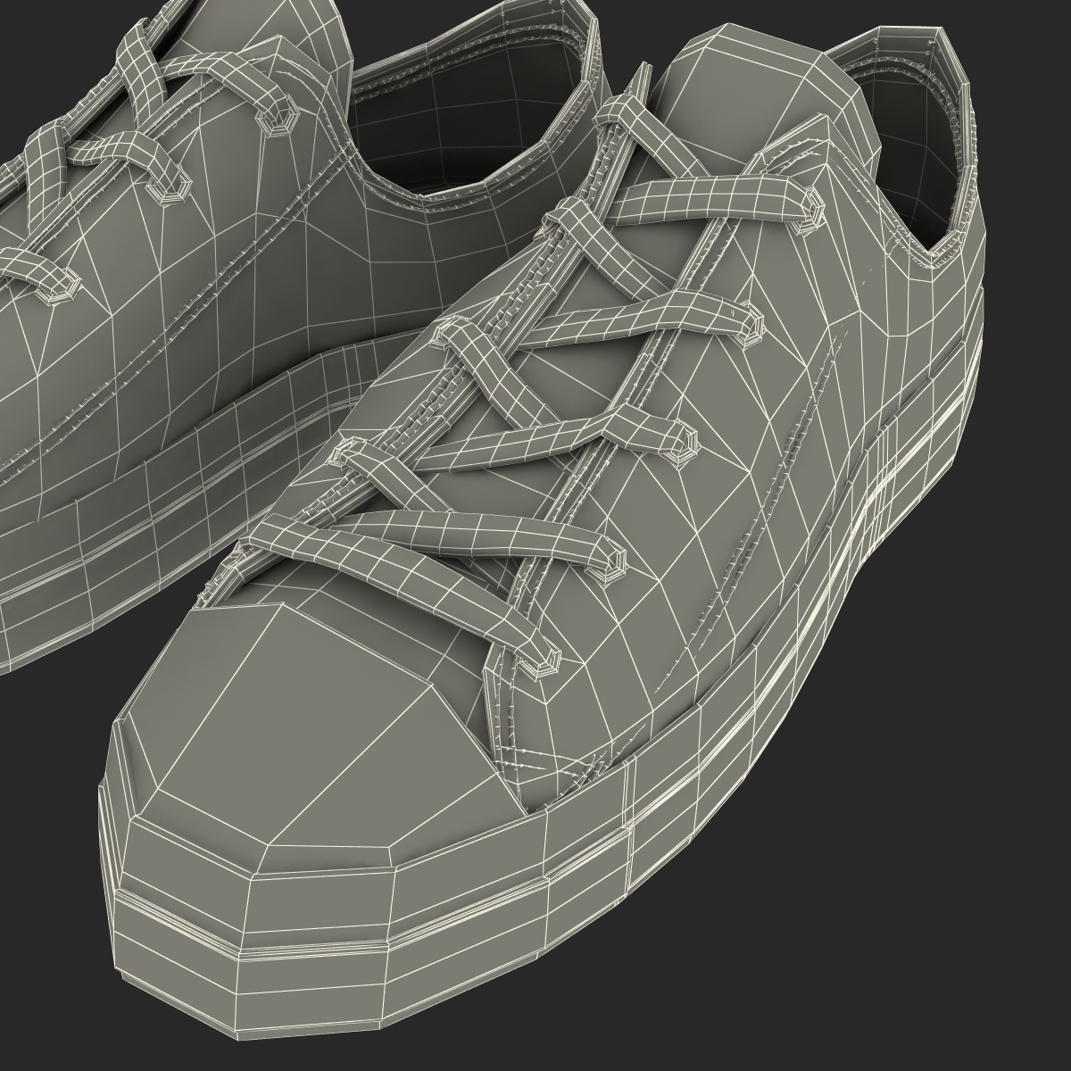 3D Sneakers Blue model