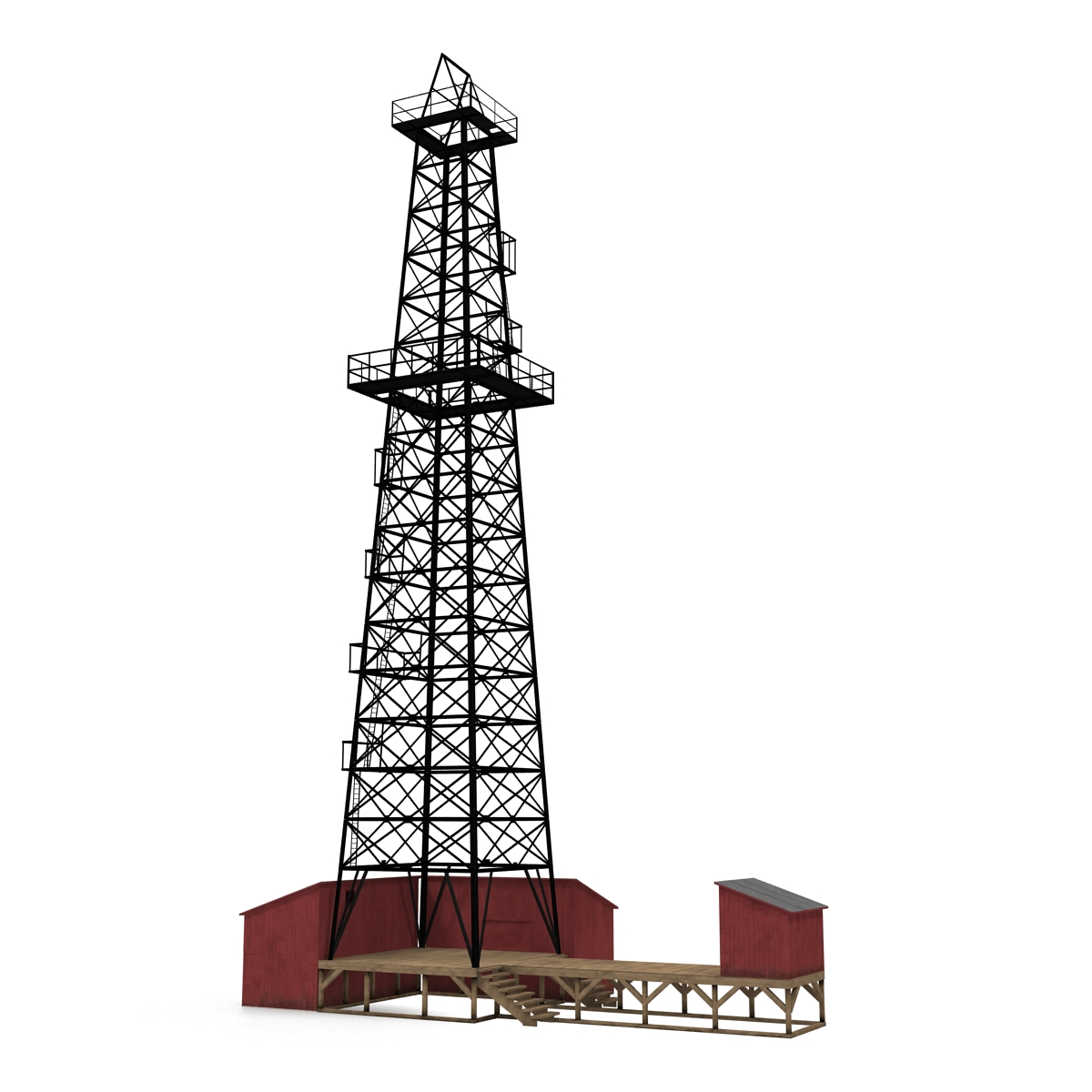 3D Oil Derrick 2 model