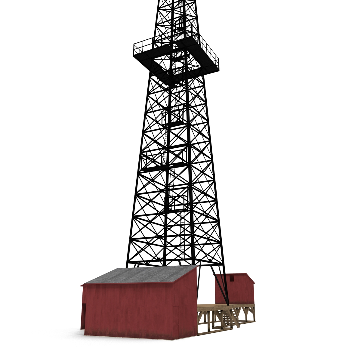 3D Oil Derrick 2 model