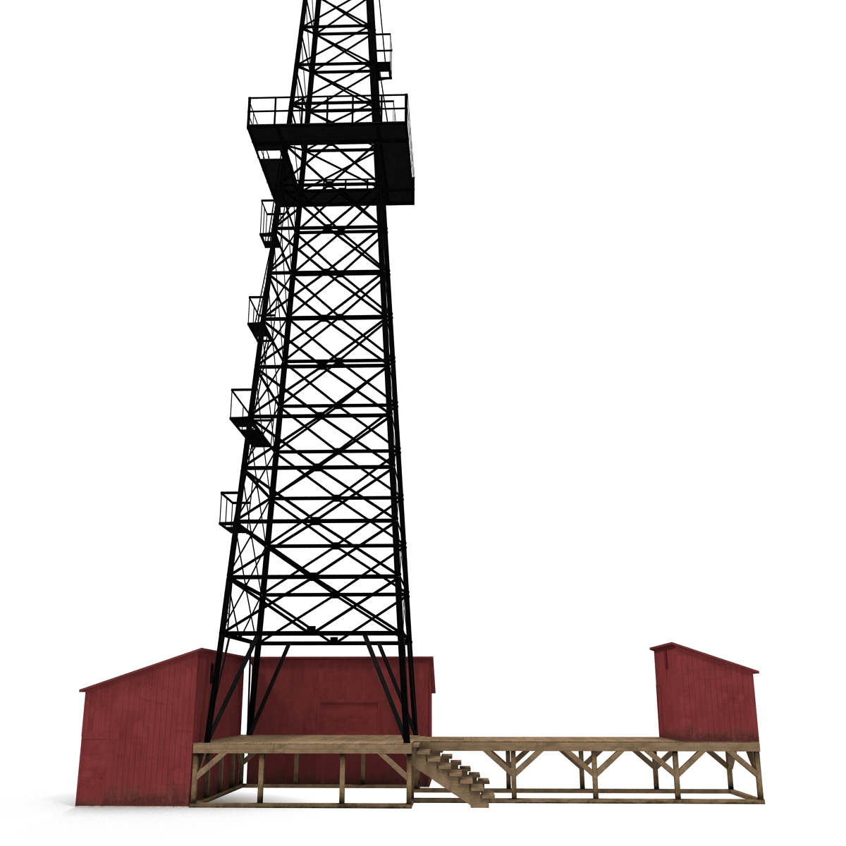 3D Oil Derrick 2 model