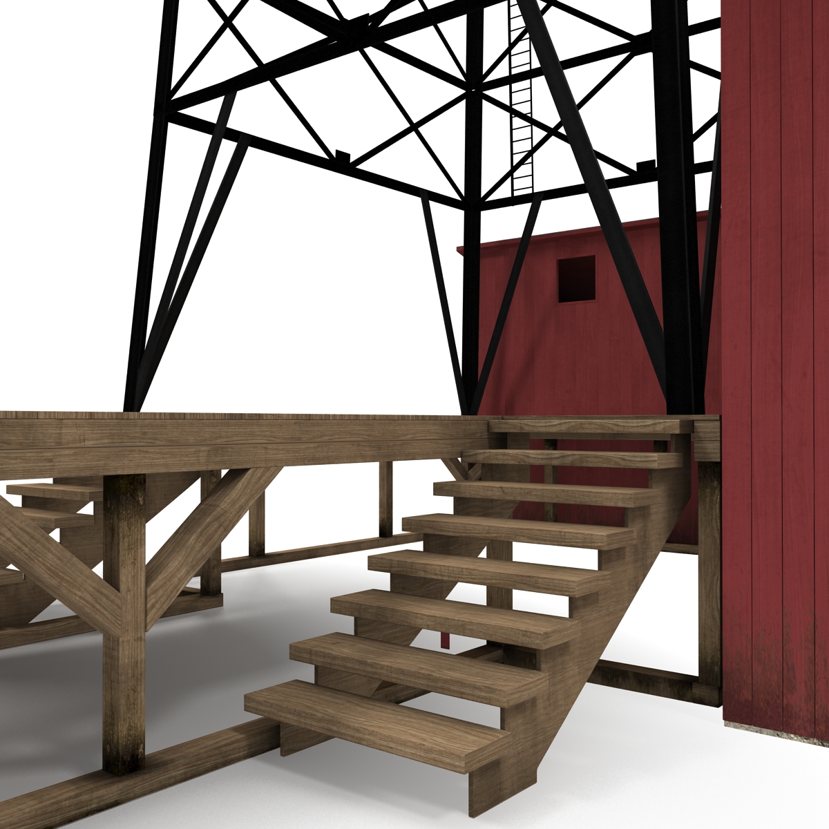 3D Oil Derrick 2 model