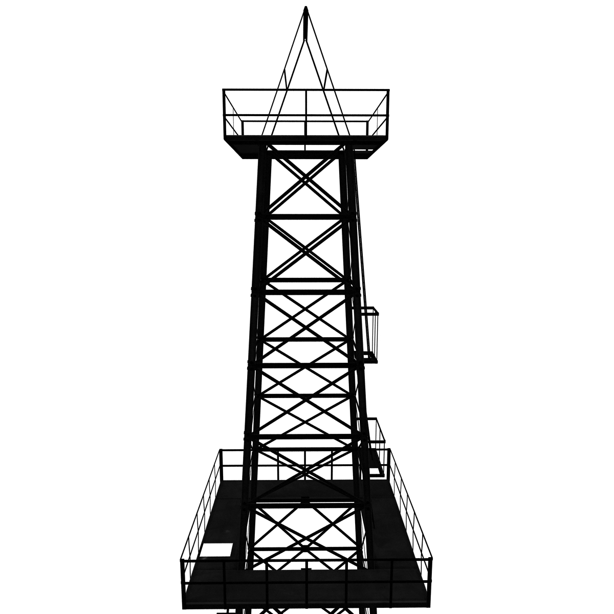 3D Oil Derrick 2 model