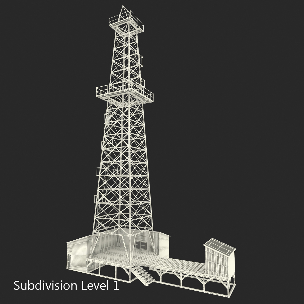 3D Oil Derrick 2 model