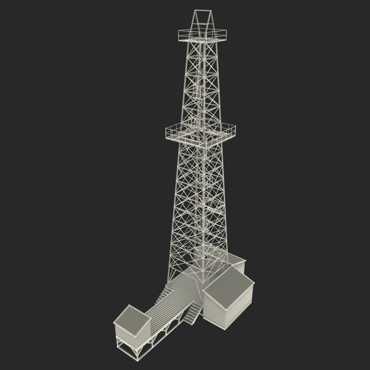 3D Oil Derrick 2 model