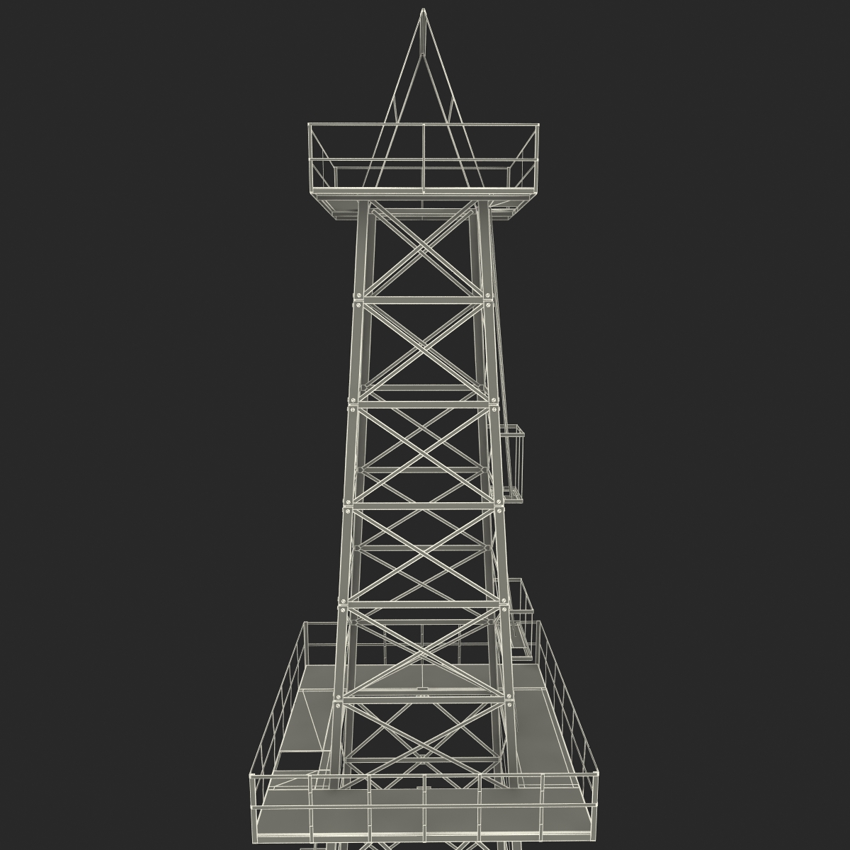 3D Oil Derrick 2 model