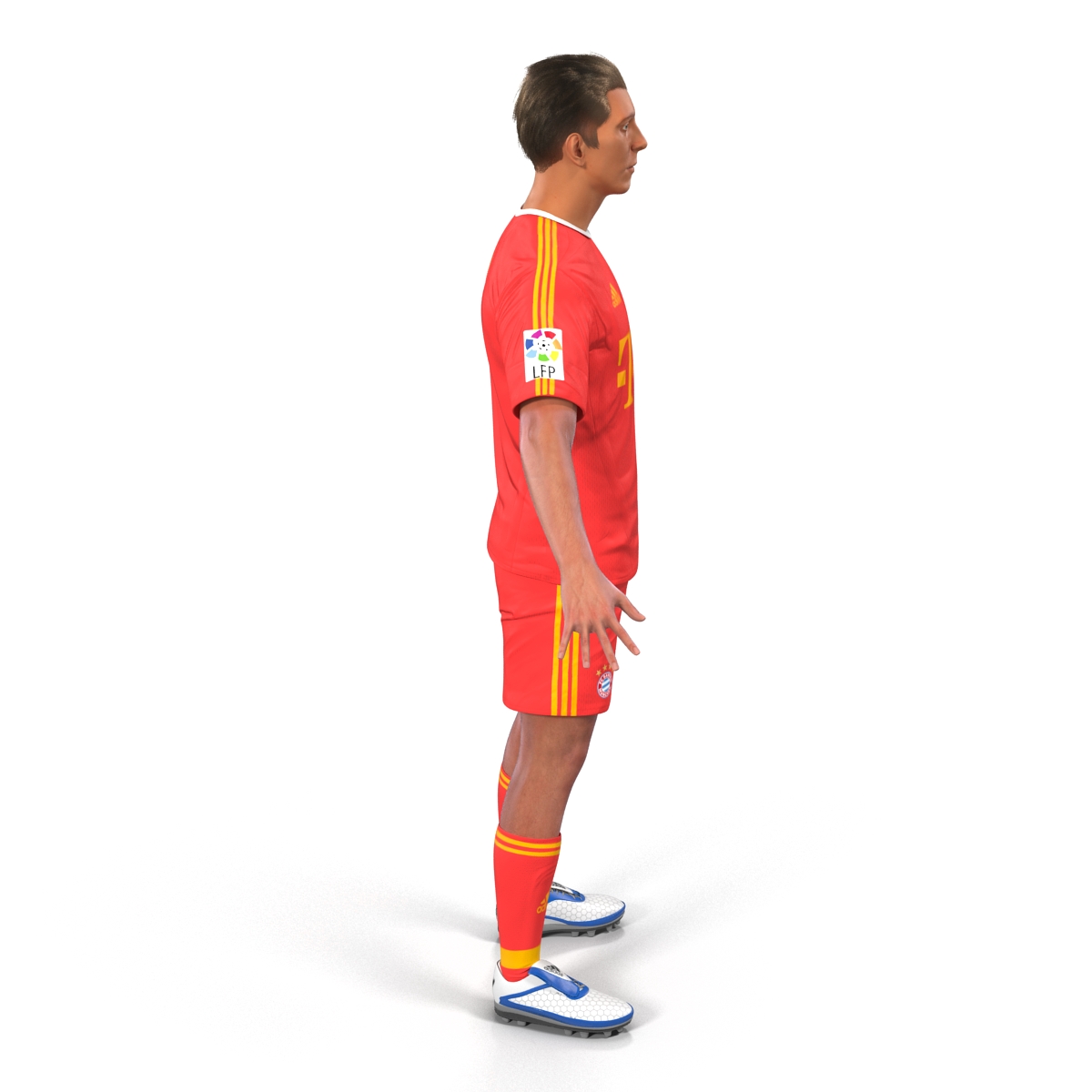 Soccer Player Bayern Rigged 2 3D model