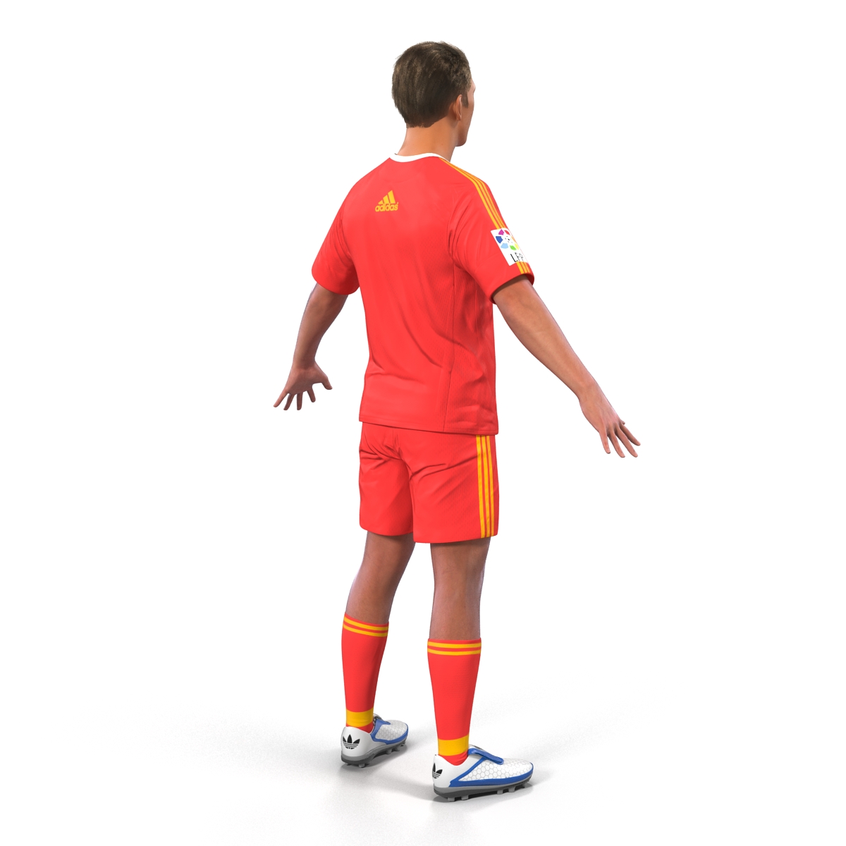 Soccer Player Bayern Rigged 2 3D model