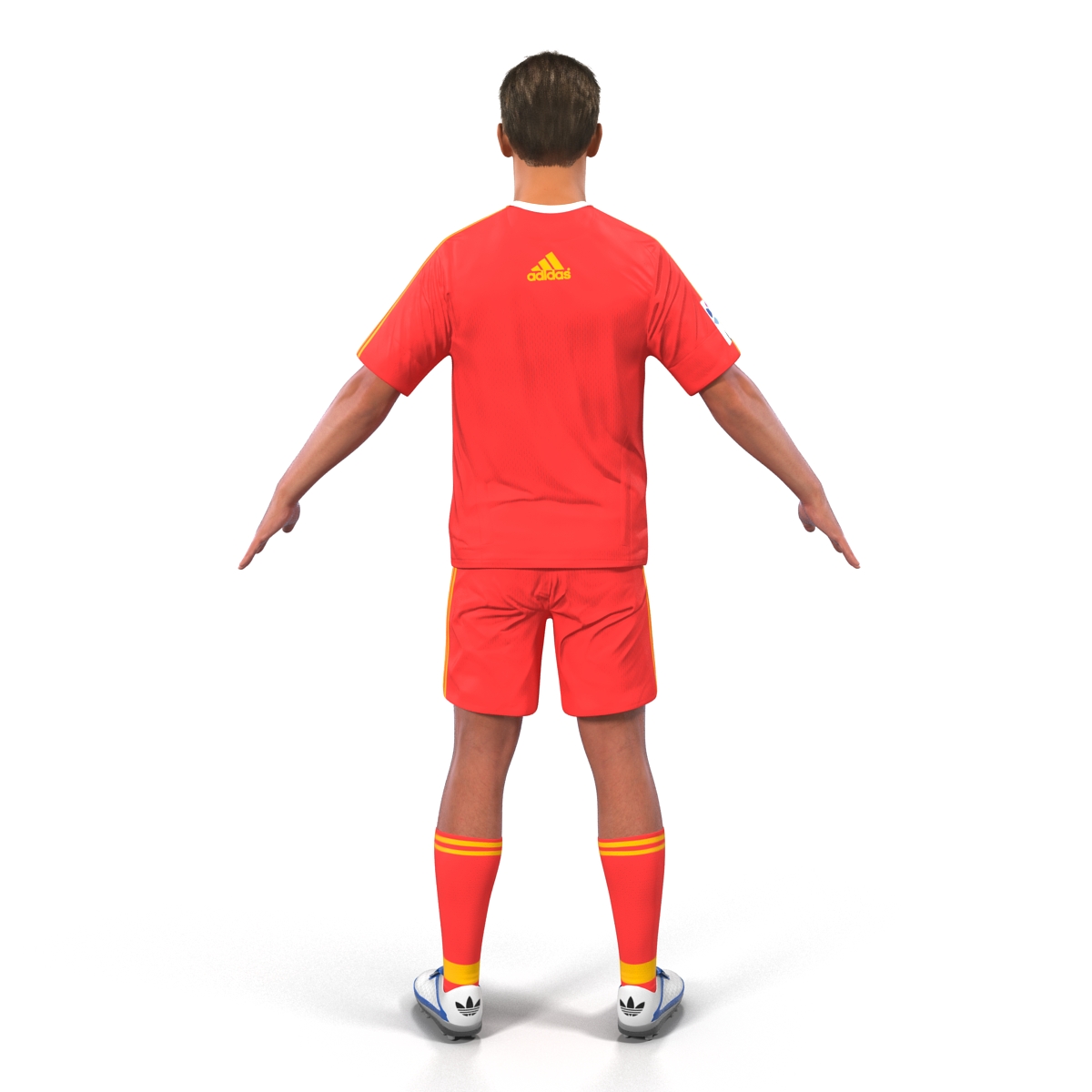 Soccer Player Bayern Rigged 2 3D model