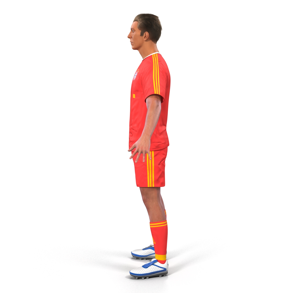 Soccer Player Bayern Rigged 2 3D model